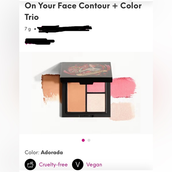 REINA REBELDE On Your Face Contour + Color Trio Face Palette NEW! FULL SIZE! 7g - Picture 7 of 7